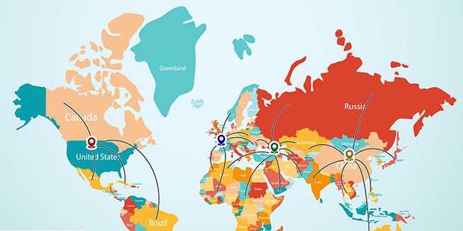Global footprint map